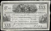Agricultural and Commercial Bank of Ireland, Thirty Shillings, 1 May 1839, no. 8927, Enniscorthy. Small spots of...