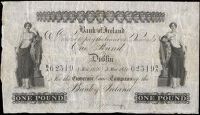 One Pound, 3 March 1840, B/A 62319, signature at lower centre (Pick –). A few tiny holes on fold lines on left...