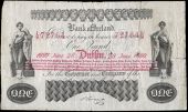 One Pound, 28 June 1880, L/S 72764, 59 branches in four lines, signature of J.H. Craig (Pick A20). A few small holes...