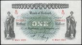 One Pound, 6 May 1929, B/10 283695, signature of J.H. Craig (Pick 51a). Pressed, otherwise good fine to about very...