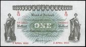 One Pound, 3 April 1933, B/12 885962, signature of G.W. Frazer (Pick 51b). Lightly pressed, otherwise very fine...