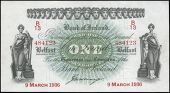One Pound, 9 March 1936, B/13 484123, signature of G.W. Frazer (Pick 51b). Good very fine to about extremely...