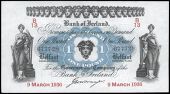One Pound, 9 March 1936, B/13 677728, signature of G.W. Frazer (Pick 55a). Pressed, otherwise very fine 	€40-60
