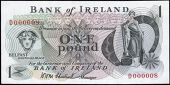 One Pound, 1972-7, D 000008, signature of H.H.M. Chestnutt (Pick 61a). Extremely fine 	€60-80
