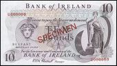 Ten Pounds, 1971-7, U 000000, signature of H.H.M. Chestnutt (Pick 63a). About uncirculated 	€60-80