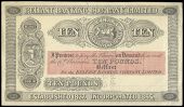 Ten Pounds, undated, uniface proof on paper, 37 branches, perforated SPECIMEN C. SKIPPER & EAST (Pick –). A 40mm...
