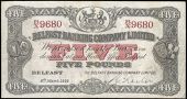 Five Pounds, 8 March 1928, B/X 9680, signature of R. Keith (Pick 127b). Post Office stamp on back, pinholes and...