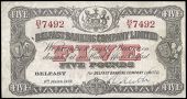 Five Pounds, 8 March 1928, B/Y 7492, signature of R. Keith (Pick 127b). Lightly pressed, otherwise good fine to very...