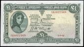 One Pound, 9 September 1932, 12J 027568, Brennan-McElligott signatures (MacDevitt E-076; Pick 2A). Pressed,...