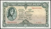 One Pound, 21 December 1937, 78K 057554, Brennan-McElligott signatures (MacDevitt E-076; Pick 2A). Good very fine...