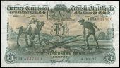 The Hibernian Bank Ltd, One Pound, 4 October 1937, 18HA 037860, Brennan-Campbell signatures (MacDevitt E-009; Pick...