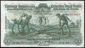 The Munster & Leinster Bank Ltd, One Pound, 6 May 1929, 07MA 003016, Brennan-Gubbins signatures (MacDevitt 
E-016;...