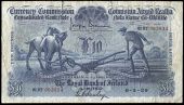 The Royal Bank of Ireland Ltd, Ten Pounds, 6 May 1929, 01RT 003814, Brennan-Stanley signatures (MacDevitt E-052;...