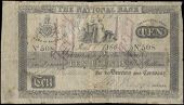 Ten Pounds, 1 January 1866, no. 508, Ballina, inscribed FORGERY twice in red ink (Pick –). Split and rejoined at...
