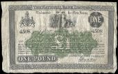 One Pound, 1 June 1915, no. 4508, 91 branches in six lines, signature of J.C. Wilson (Pick A57). Good fine to about...