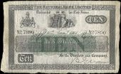 Ten Pounds, 10 January 1901, no. 7890, 85 branches in six lines, signature of B. Evans (Pick A59). Small inked name...