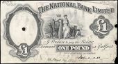 One Pound, uniface proof on paper, 15277 inked at upper left, 'OK Proof No. 5506' inked at lower centre, signature...