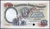 Five Pounds, 1 May 1964, A 00000, De la Rue specimen, two company stamps and SPECIMEN each side, signature of R.W....