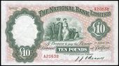 Ten Pounds, 1 August 1942, A 20638, signature of J.J. O'Donnell (Pick 160a). Pressed, otherwise very fine to good...