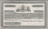 One Pound, 18—, uniface proof on paper, 34 branches in borders and a further eight below central panel on left...