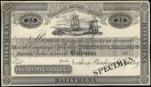 Twenty Five Shillings, 18—, Ballymena, uniface proof on card, stamped SPECIMEN at lower right (Pick –). Mount...