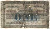 One Pound, 1 September 1896, M 38559, 49 branches including Bray and Dungloe added below central panel on left side,...