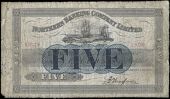 Five Pounds, 5 October 1921, A 9029, signature of R. Thompson (Pick A70). Worn edges with a few nicks and missing...