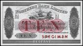Ten Pounds, 1 October 1968, N-I/00, stamped SPECIMEN in red over signature of Eric D. Hill (Pick 181d). Good...