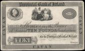 Ten Pounds, Cavan, proof on card (Pick –). Good very fine 	€500-600







