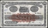Twenty Pounds, 20 April 1943, N 3844, signature of G.A. Kennedy (Pick 234). Number on left side and pinholes,...