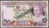 Twenty Pounds, 1 March 1981, SN 000000, stamped SPECIMEN either side, signature of F.H. Hallway (Pick 250)....