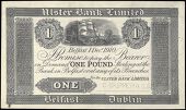 One Pound, 1 December 1910, uniface proof on paper, 67 branches, perforated SPECIMEN C. SKIPPER & EAST (Pick A131)....