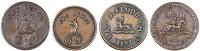 Miscellaneous Checks, Co Dublin, Dublin, The Eagle, G.F., copper Twopence by J.C. Parkes, obv. eagle, 22mm (Todd 96;...