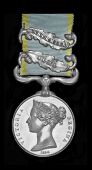 Crimea 1854-56, 2 clasps, Alma, Inkermann (Serjt. Richd. Dunckley, 23rd Regt.) officially impressed naming, edge...