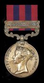India General Service 1854-95, 1 clasp, Hunza 1891, bronze issue (Kahar Guran, Medl. Dept.) very fine and rare	...