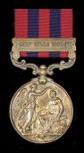 India General Service 1854-95, 1 clasp, Chin Hills 1892-93, bronze issue (Hospl. Toty Gurva 30th Madras Infy.) good...