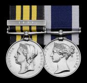 Pair: Shipwright Edward Fisher, Royal Navy

East and West Africa 1887-1900, 1 clasp, 1898 (E. Fisher, Car. Mte.,...