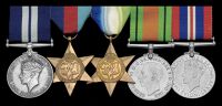 An extremely rare Second World War “V.C. action” D.S.M. group of five awarded to Able Seaman W. J. A. Cooper,...
