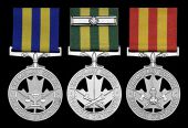 Police Exemplary Service Medal (K. C. Britton); Corrections Exemplary Service Medal, with Second Award Clasp (G....