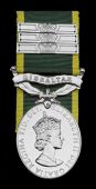 Efficiency Medal, E.II.R., 2nd issue, Gibraltar, with Second, Third and Fourth Award Clasps (C Sgt B. A. Graffione)...