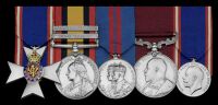 An M.V.O. group of five awarded to Sergeant Henry Gulliver Barrett, Royal Horse Artillery

The Royal Victorian...