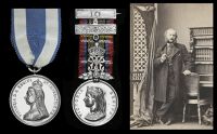Pair: Joseph Julian Kanné, Director of Continental Journeys

Jubilee 1887, silver, unnamed; Victoria Faithful...