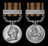 British South Africa Company Medal 1890-97, reverse Rhodesia 1896, 1 clasp, Mashonaland 1897 (Lieut. H. Tulloch,...