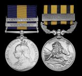 A rare and emotive “Transkei” Cape of Good Hope and British South Africa Company 1890-97 Medal pair awarded to...