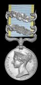 Crimea 1854-56, 2 clasps, Sebastopol, Azoff (Lieut. J. R. Brookes, R.M.) officially impressed naming, very fine and...