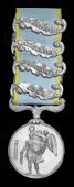 Crimea 1854-56, 4 clasps, Alma, Balaklava, Inkermann, Sebastopol (J. Carroll. 63rd Regt.) officially impressed...