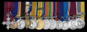 A most unusual Great War M.B.E. group of twelve awarded to Wing Commander J. E. Parkin, Royal Air Force, late...