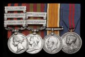 Four: Lieutenant-Colonel S. W. Lincoln, Indian Army

India General Service 1854-95, 3 clasps, Burma 1885-7, Burma...