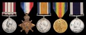Five: Master-at-Arms Herbert Francis Simpkins, Royal Navy

Naval General Service 1915-62, 1 clasp, Persian Gulf...