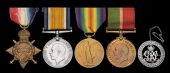Four: Private B. E. Edwards, Royal Fusiliers and Merchant Navy

1914-15 Star (13761 Pte., R. Fus.); British War...